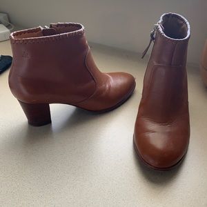 Jack Rogers Brown Leather Booties 6.5